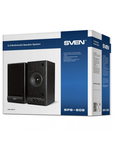 Boxe pentru calculator 2.0 SVEN SPS-609, Cireșe