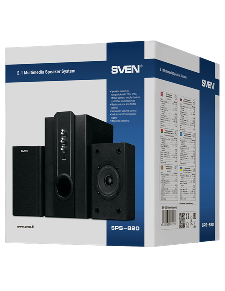 Boxe pentru calculator 2.1 SVEN SPS-820, Negru