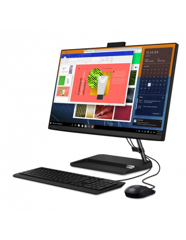 Computer All-in-One Lenovo IdeaCentre AIO 3 24ALC6, 23,8", AMD Ryzen 7 7730U, 16GB/512GB, Fără SO, Negru