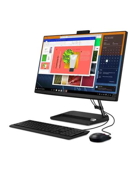 Computer All-in-One Lenovo IdeaCentre AIO 3 24ALC6, 23,8", AMD Ryzen 7 7730U, 16GB/512GB, Fără SO, Negru