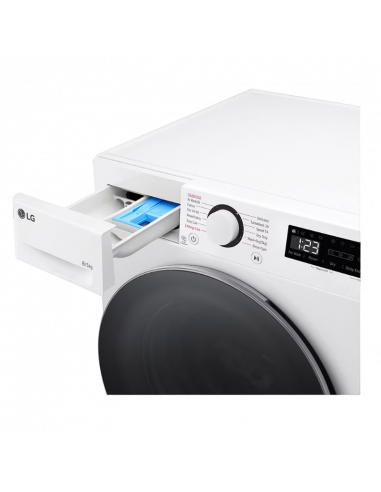 Mașină de spălat cu uscător LG F2DR508S1W, 8kg, Alb