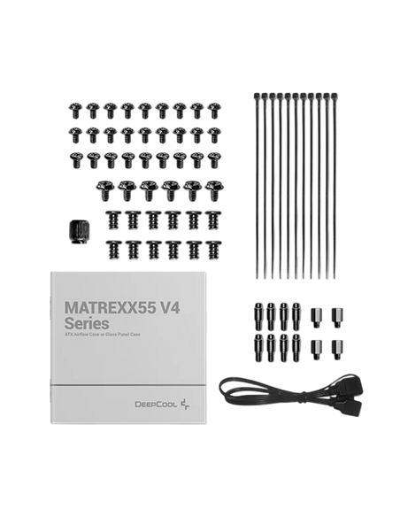 Компьютерный корпус Deepcool MATREXX 55 MESH V4, Midi-Tower, Без блока питания, Чёрный