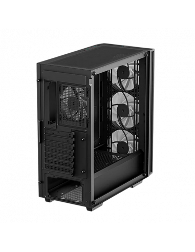 Carcasă PC Deepcool MATREXX 55 MESH V4, Midi-Tower, Fără PSU, Negru