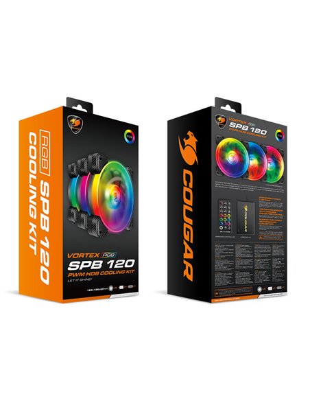 Вентилятор для ПК Cougar CF-V12SET-SPBRGB, 120 мм