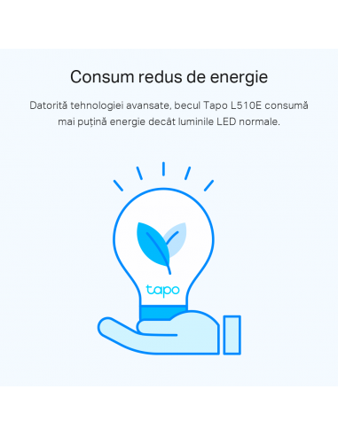Bec inteligent TP-LINK Tapo L510E, A27, Alb Cald