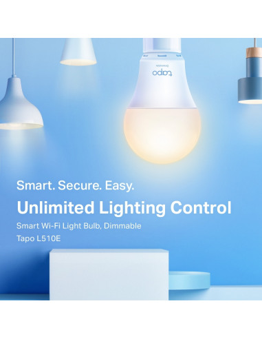 Bec inteligent TP-LINK Tapo L510E, A27, Alb Cald