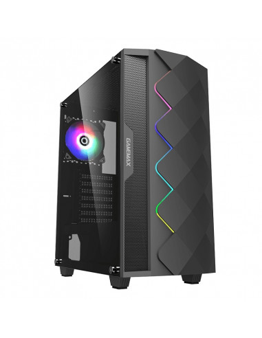 Компьютерный корпус Gamemax Diamond COC, Midi-Tower, Без блока питания, Чёрный