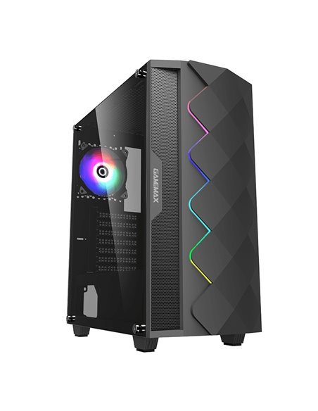 Carcasă PC Gamemax Diamond COC, Midi-Tower, Fără PSU, Negru Carcasă PC Gamemax Diamond COC, Midi-Tower, Fără PSU, Negru