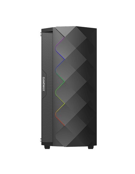 Компьютерный корпус Gamemax Diamond COC, Midi-Tower, Без блока питания, Чёрный Компьютерный корпус Gamemax Diamond COC, Midi-Tower, Без блока питания, Чёрный
