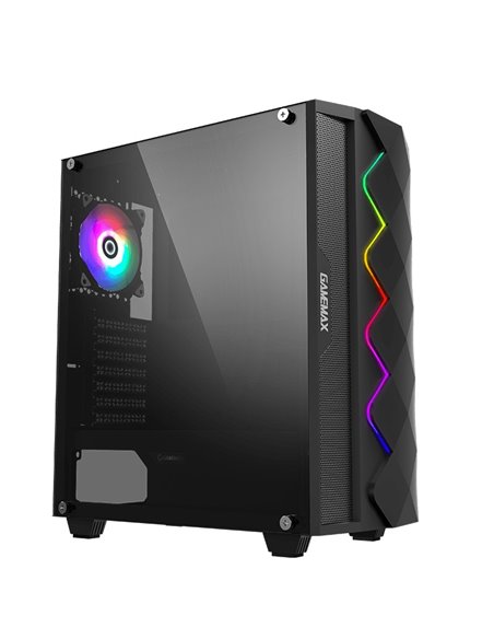 Carcasă PC Gamemax Diamond COC, Midi-Tower, Fără PSU, Negru Carcasă PC Gamemax Diamond COC, Midi-Tower, Fără PSU, Negru