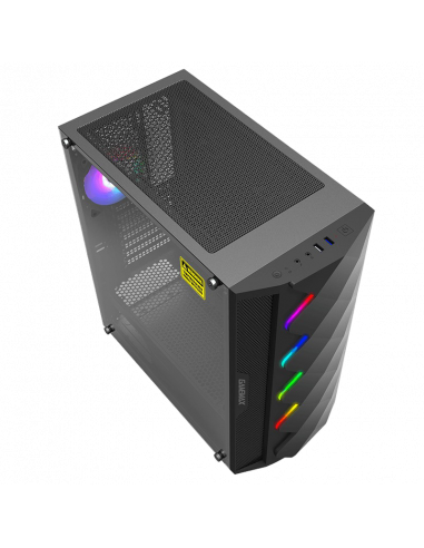 Компьютерный корпус Gamemax Diamond COC, Midi-Tower, Без блока питания, Чёрный