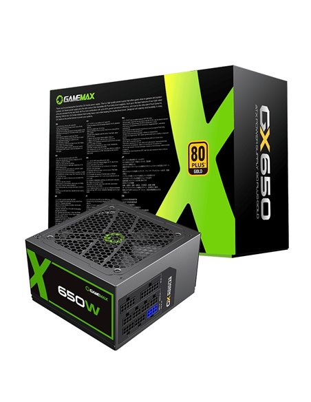Блок питания для компьютеров Gamemax GX-650, 650Вт, ATX, Полностью модульный