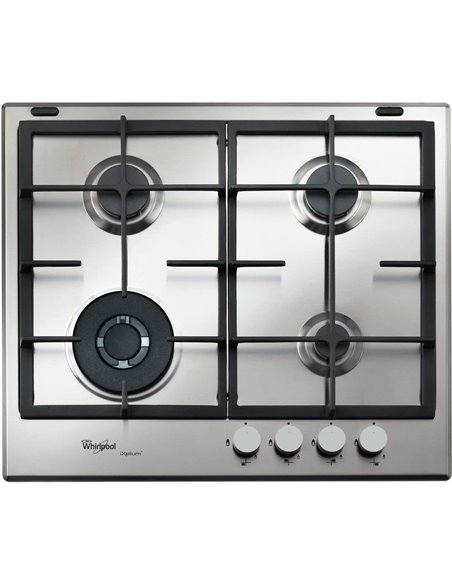 Plită pe gaz Whirlpool GMAL 6422/IXL, Oțel inoxidabil