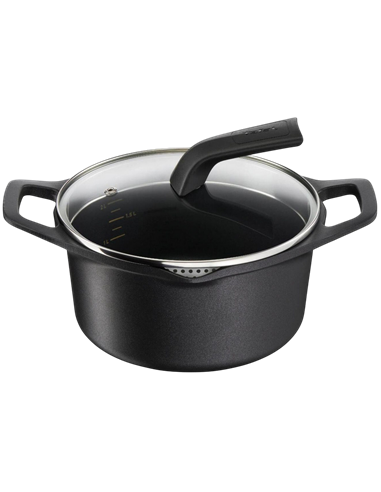 Кастрюля Tefal E2494444, 2,8л, 20см, Чёрный