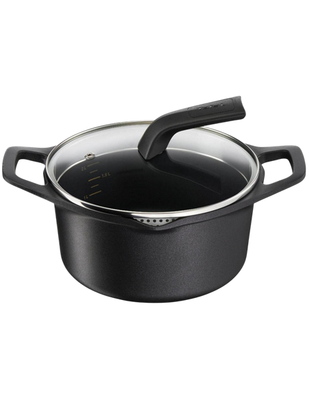 Кастрюля Tefal E2494444, 2,8л, 20см, Чёрный