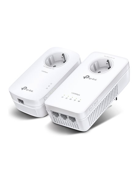 Wi-Fi + Powerline adapter TP-LINK TL-WPA8631P KIT, AV1300, 1300 Mbps, Alb