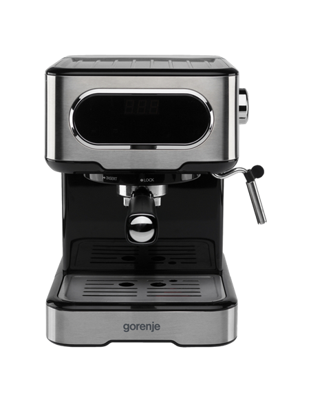 Cafetiera manuala Gorenje ESCM15DBK, 1100W, Argintiu