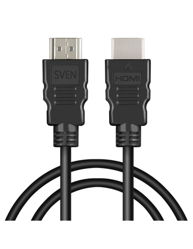 Видео кабель SVEN SV-016548, - HDMI (M), 1,8м, Чёрный