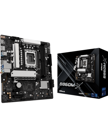 Материнская плата ASRock B860M-X, LGA1851, Intel B860, Micro-ATX
