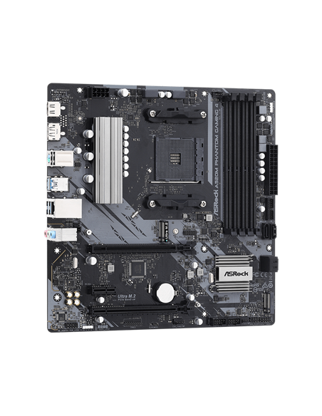Placă de bază ASRock A520M PHANTOM GAMING 4, AM4, AMD A520, Micro-ATX