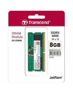 Оперативная память Transcend JM4800ASG-8G, DDR5 SDRAM, 4800 МГц, 8Гб, JM4800ASG-8G 2