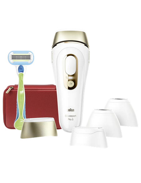Fotoepilator Braun Silk-expert Pro 5 PL5382, Alb | Auriu
