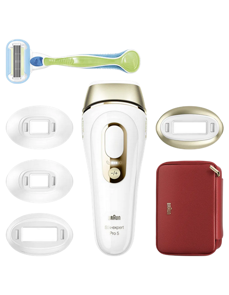 Fotoepilator Braun Silk-expert Pro 5 PL5382, Alb | Auriu