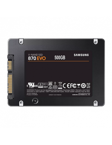 Накопитель SSD Samsung 870 EVO MZ-77E500, 500Гб, MZ-77E500B/KR