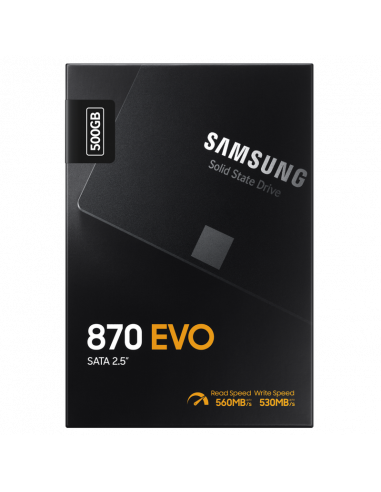 Накопитель SSD Samsung 870 EVO MZ-77E500, 500Гб, MZ-77E500B/KR