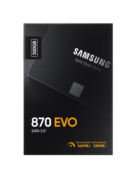 Накопитель SSD Samsung 870 EVO MZ-77E500, 500Гб, MZ-77E500B/KR