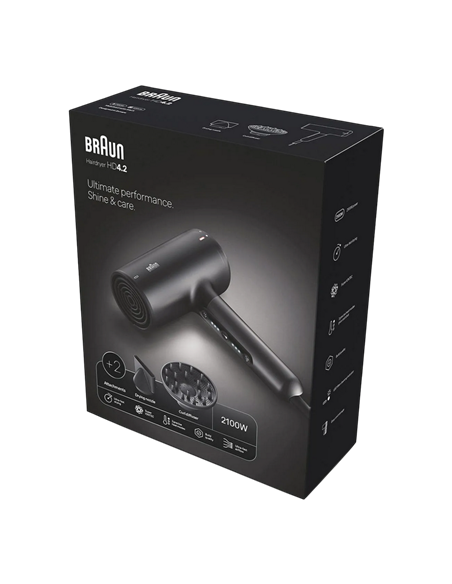 Uscător de păr Braun AD4.2, 2100W, Negru
