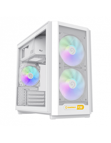 Carcasă PC Gamemax F36 WH, Mini-Tower, Fără PSU, Alb