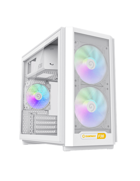 Carcasă PC Gamemax F36 WH, Mini-Tower, Fără PSU, Alb