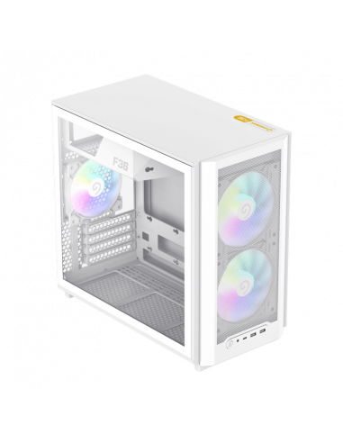 Carcasă PC Gamemax F36 WH, Mini-Tower, Fără PSU, Alb