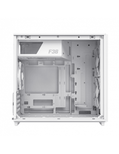 Компьютерный корпус Gamemax F36 WH, Mini-Tower, Без блока питания, Белый