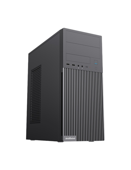 Компьютерный корпус Sohoo 2815BK, Midi-Tower, ATX, Чёрный