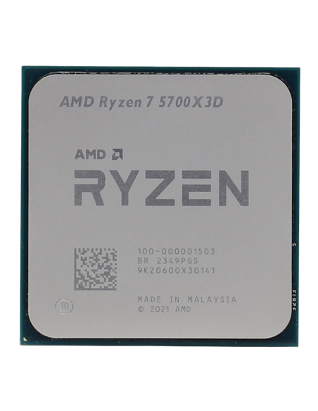Процессор AMD Ryzen 7 5700X3D, Нет встроенной графики, Tray
