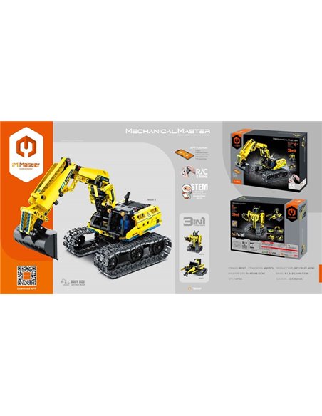 Constructor cu telecomandă iM.Master 3in1 Excavator