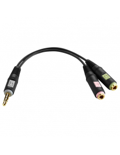 Audio Adaptor EPOS PCV 05, 3.5 mm - 3.5 mm, Negru