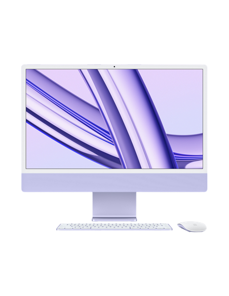 Моноблок Apple iMac A2873, 24", M3 with 8-core CPU and 10-core GPU, 16Гб/1024Гб, macOS Sonoma, Фиолетовый