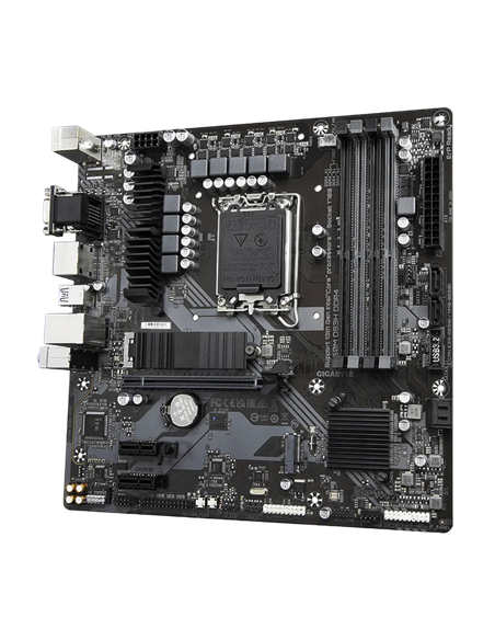 Материнская плата Gigabyte B760M DS3H DDR4, LGA1700, Intel B760, Micro-ATX