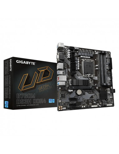 Placă de bază Gigabyte B760M DS3H DDR4, LGA1700, Intel B760, Micro-ATX