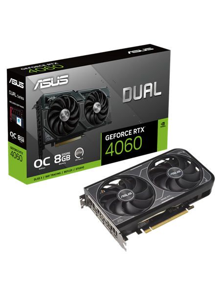 Placă Video ASUS DUAL-RTX4060-O8G-V2, 8GB GDDR6 128bit Placă Video ASUS DUAL-RTX4060-O8G-V2, 8GB GDDR6 128bit