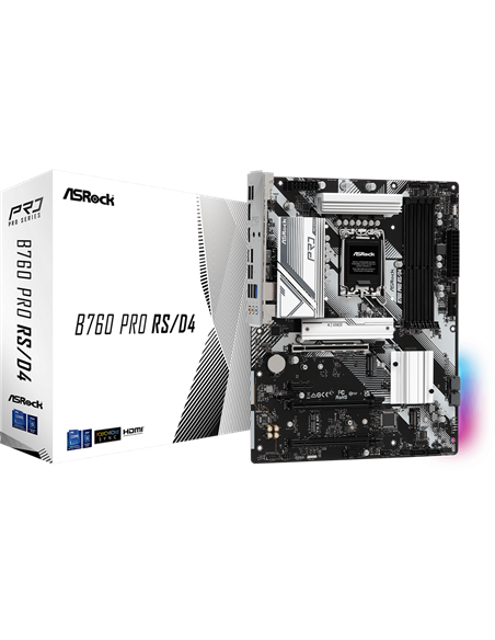 Материнская плата ASRock B760 PRO RS/D4, LGA1700, Intel B760, ATX