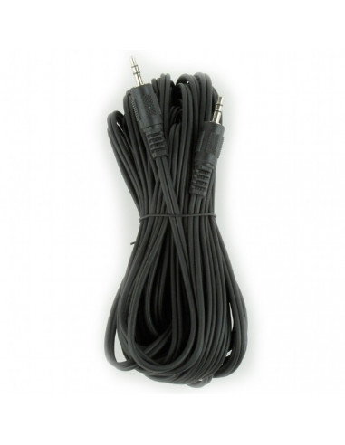Аудиокабель Cablexpert CCA-404-10M, 3.5mm 3-pin (M) - 3.5mm 3-pin (M), 10м, Чёрный