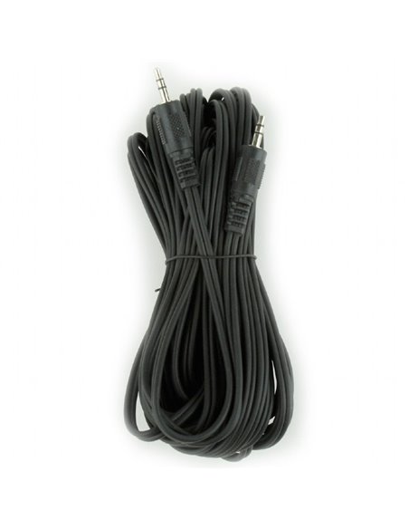 Аудиокабель Cablexpert CCA-404-10M, 3.5mm 3-pin (M) - 3.5mm 3-pin (M), 10м, Чёрный