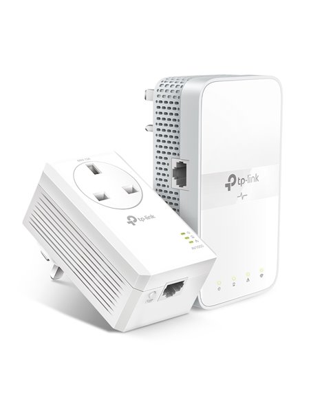 Wi-Fi + Powerline adapter TP-LINK TL-WPA7617 KIT, AV1000, 1000 Mbps, Alb