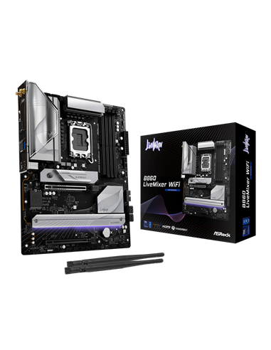 Материнская плата ASRock B860 LiveMixer WiFi, LGA1851, Intel B860, ATX