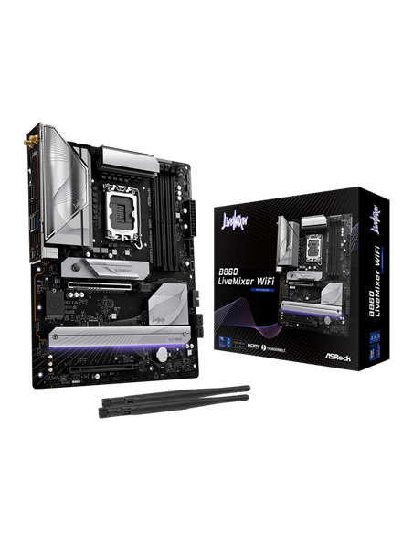 Материнская плата ASRock B860 LiveMixer WiFi, LGA1851, Intel B860, ATX