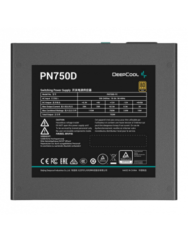 Sursă Alimentare PC Deepcool PN750D, 750W, ATX, Nemodular